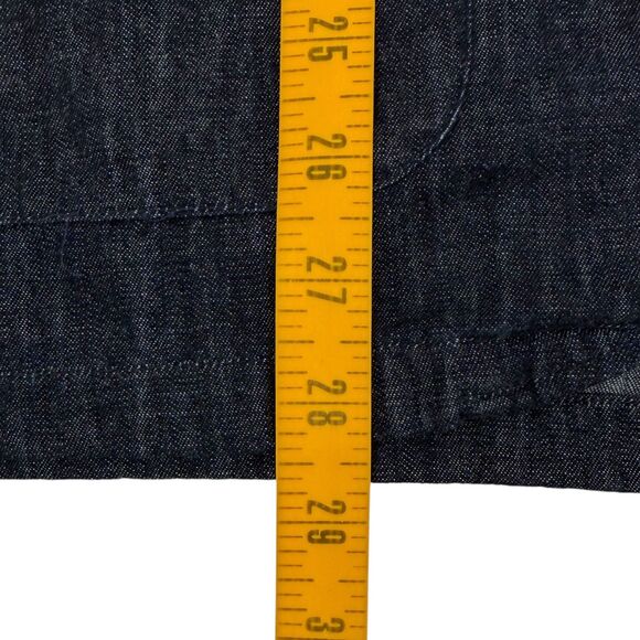 Elk Head Clothing Men's Lightweight Denim Chore Overshirt Indigo Blue Medium - Picture 12 of 12